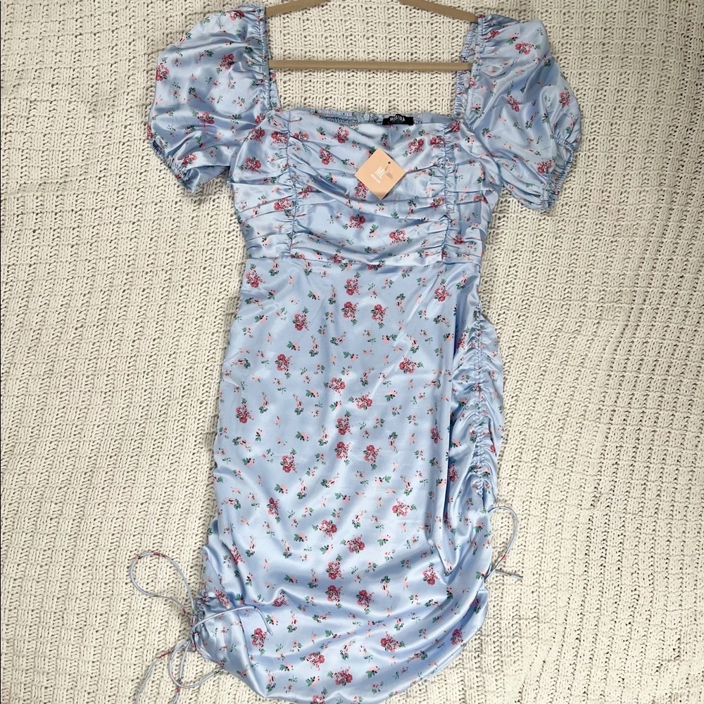 Baby blue floral dress!